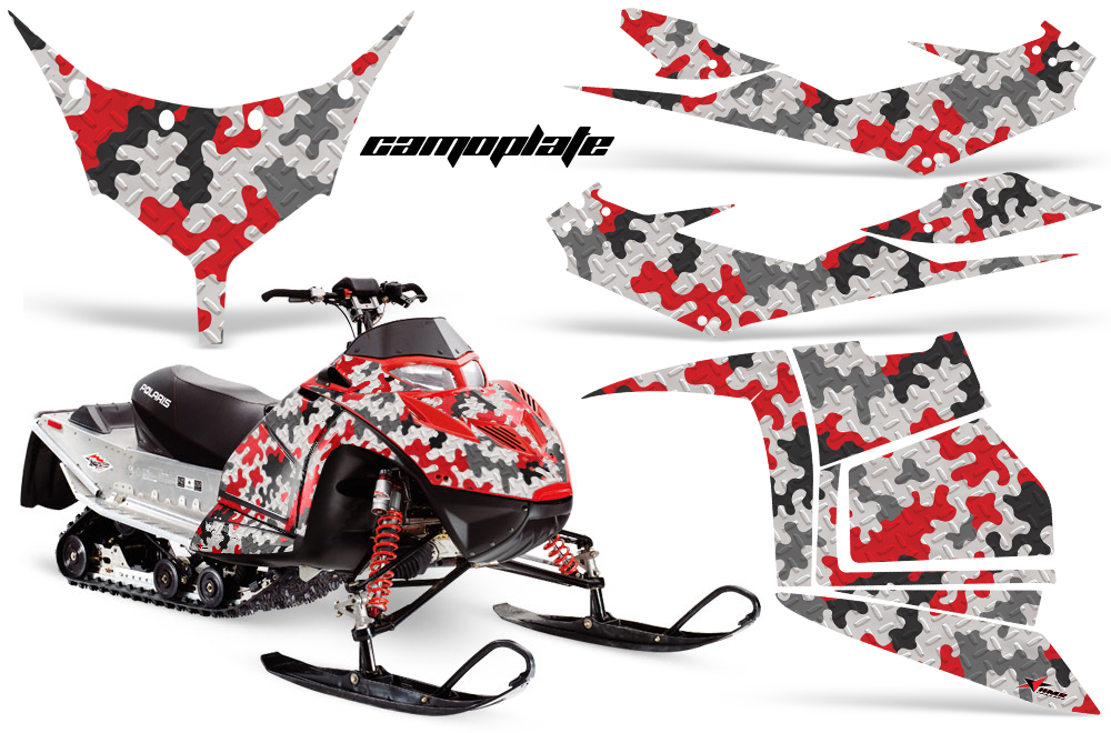 Polaris IQ Race Graphic Kit RED Camoplate JPG